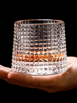 French crystal whisky glass 44