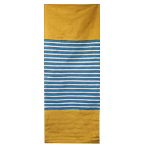Indian Cotton Rug – Yellow And Blue
