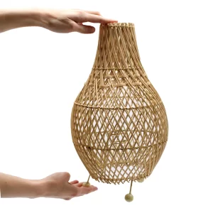 Rattan Table Lamp In Natural Color