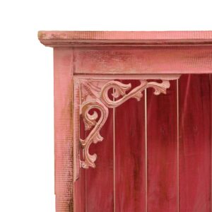 Albasia Wood Bathroom Cabinet – Pink Wash
