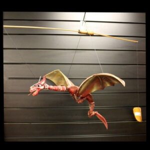 Large Red Coconut Mobile Dragon