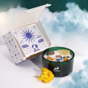 Hop Hare Crystal Magic Flower Candle – The Sun